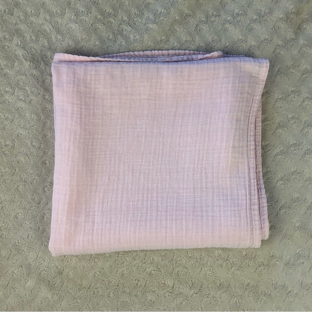 Parent's Choice Light Pink Baby Swaddle Blanket Muslin Cotton Thin